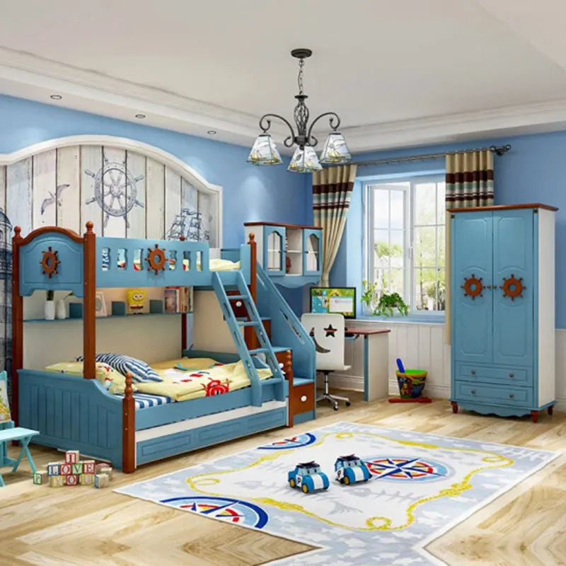 Детская мебель для спальни горячая распродажа современная двухъярусная кровать