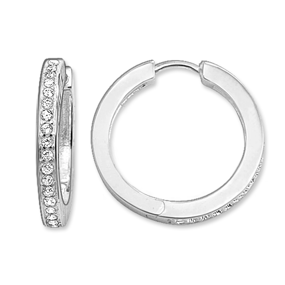 Round Earring 1 Creole Dots Beads Hoop Earrings for Women 925 Silver Fashion Bohemia High Quality Round Ear Jewelry Accessories Gifts Wholesale - Окраска металла: Round Earring 1