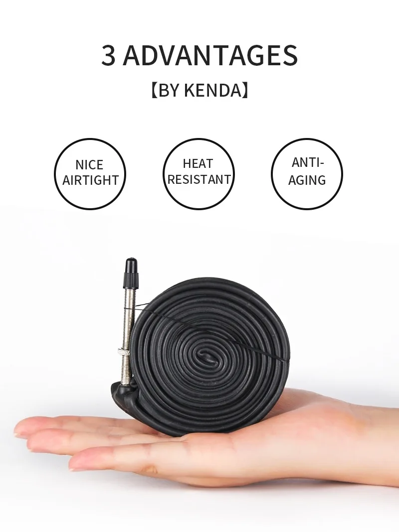 Внутренняя трубка для велосипедной шины KENDA шина дорожного велосипеда 700*23/25 700C