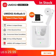 UMIDIGI AirBuds U Wireless Earphones TWS Bluetooth 5.1 ENC Noise Reduction 380mAh Charging Box Sports Headsets With Microphone