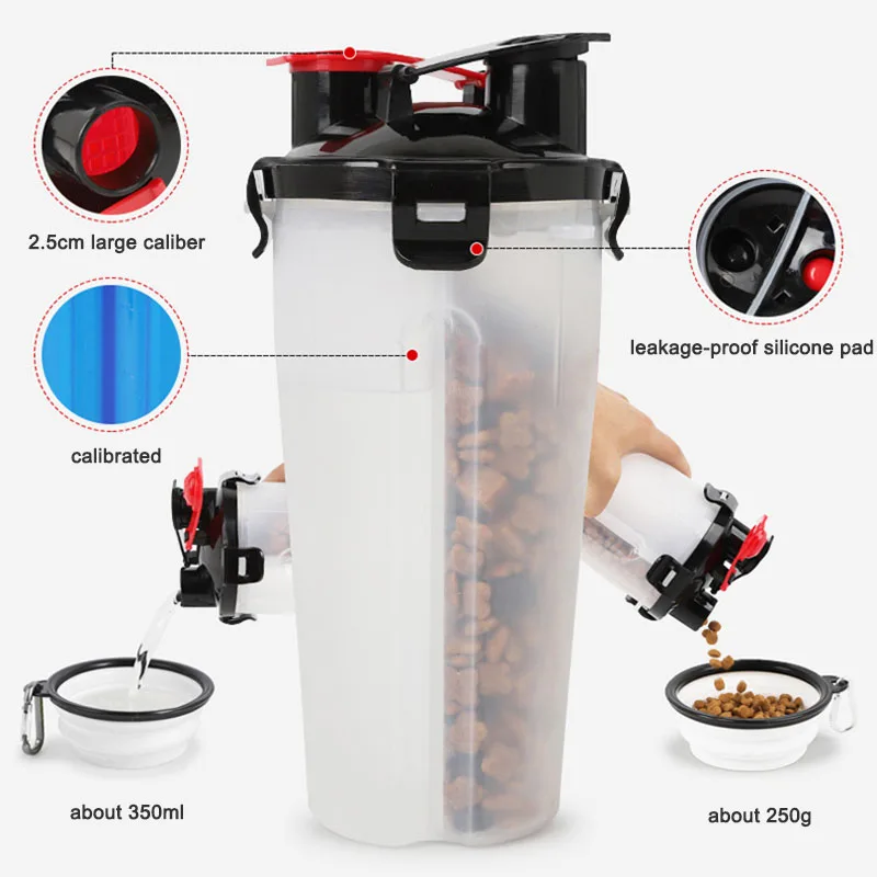 Путешествия кормушка для домашних животных собака бутылка воды диспенсер с