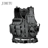 tactical vest military combat armor vests mens tactical hunting vest army adjustable armor outdoor cs training vest airsoft