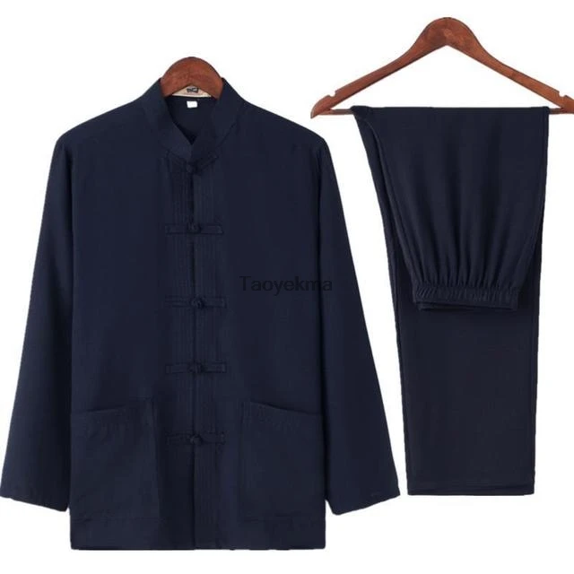 Taoyekma костюм для вин-Чунь с длинным рукавом shaolin крыльями кунг-фу одежда Wu Shu Tai Chi