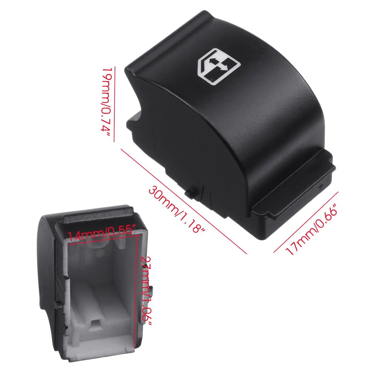 4 шт. колпачки для кнопки управления окном автомобиля платформы/Шасси Fiat Ducato 250 Bus