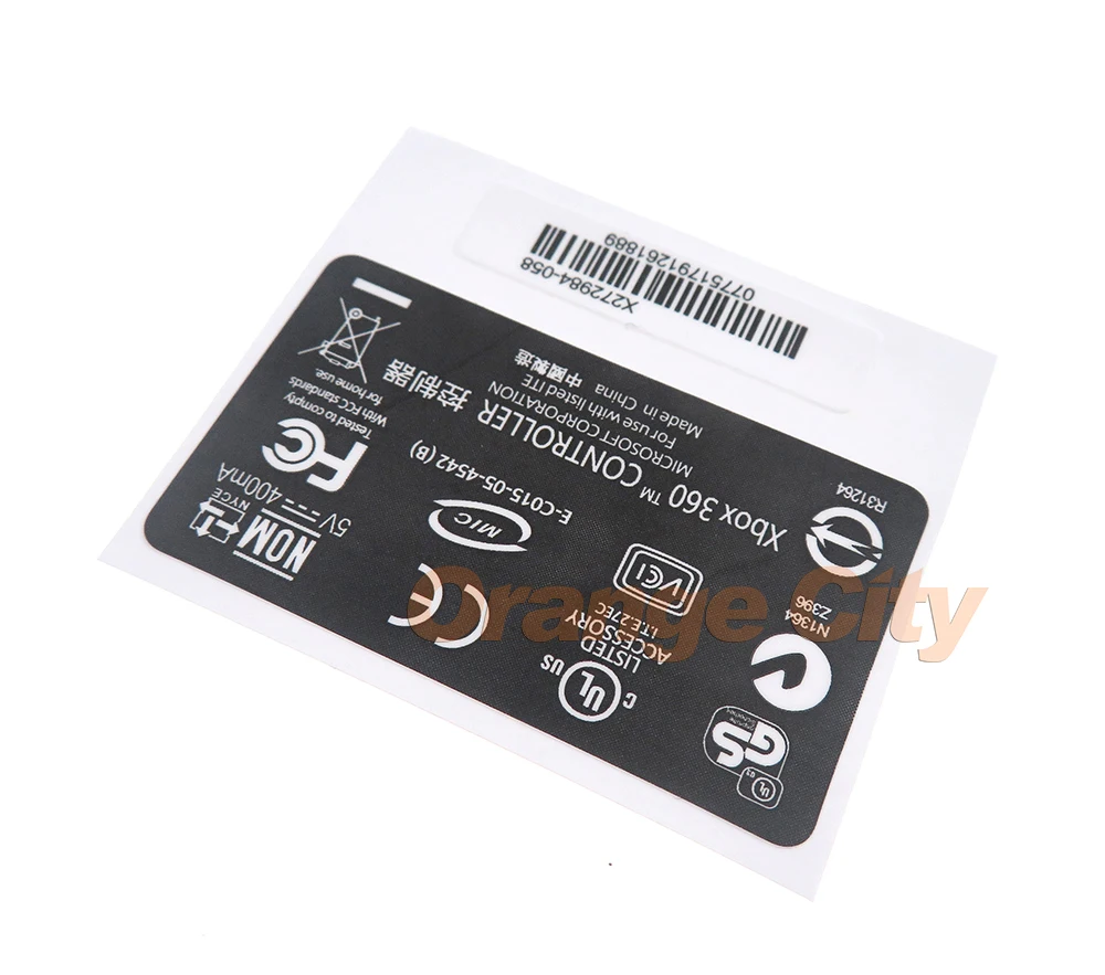 

200sets/lot For Xbox360 xbox 360 Wired Wireless Controller Back Lable Serial Sticker Laser stickers Label Seals Replacement