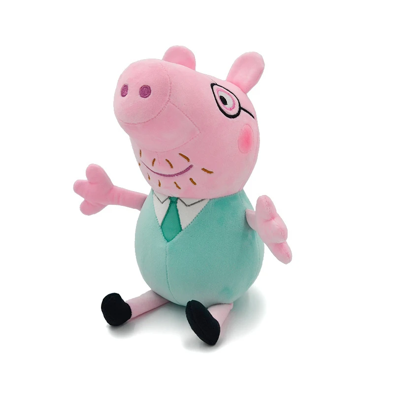 Подлинная Peppa Свинья плюшевая игрушка Джордж папа мама мягкие игрушки животные