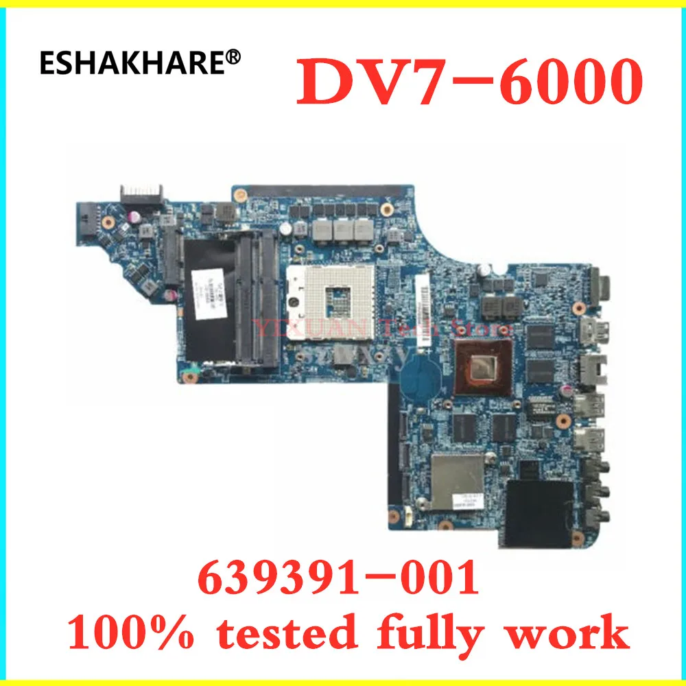 Материнская плата 665991-001 639391-001 для ноутбука HP Pavilion DV7 DV7-6000 HM65 HD 6770M графическая