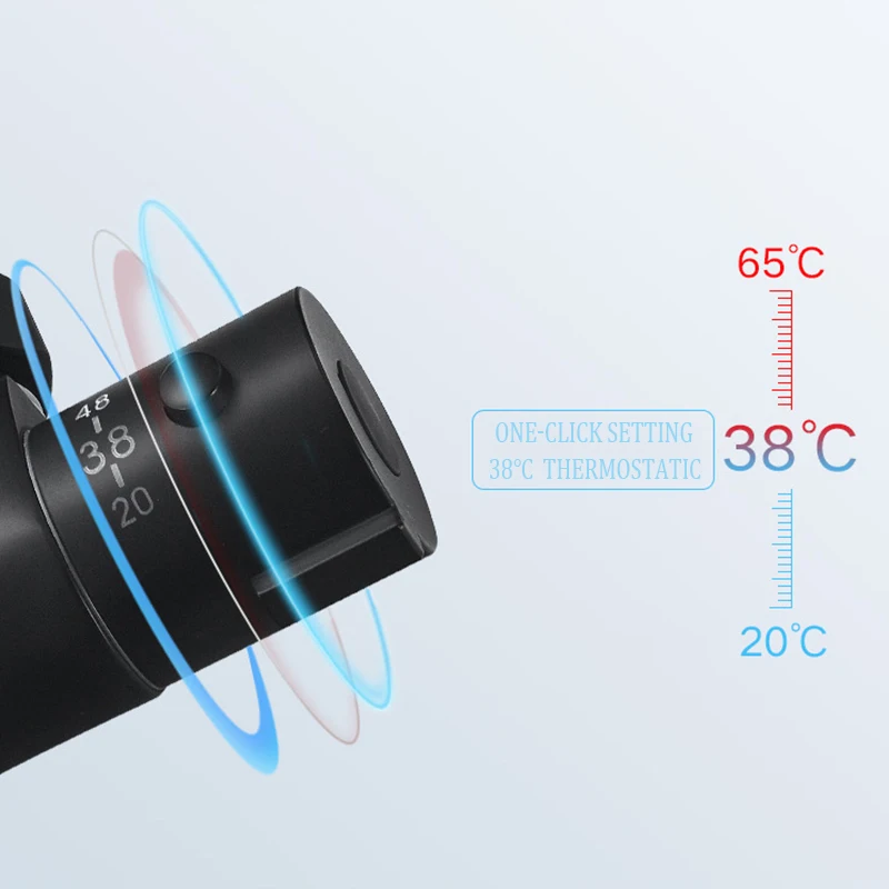 Черный термостатический дождевой Душ в стиле ретро душевая ванна с постоянной
