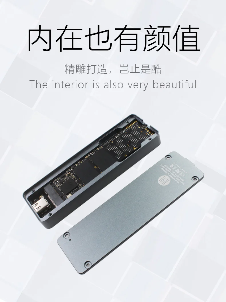 JEYI i9 GTR NVME алюминиевый TYPEC3.1 мобильный жесткий диск коробка optibay hdd чехол тип C3.1 RTL9210 М. 2 USB3.1 M.2 PCIE SSD U.2 PCI-E TYPEC