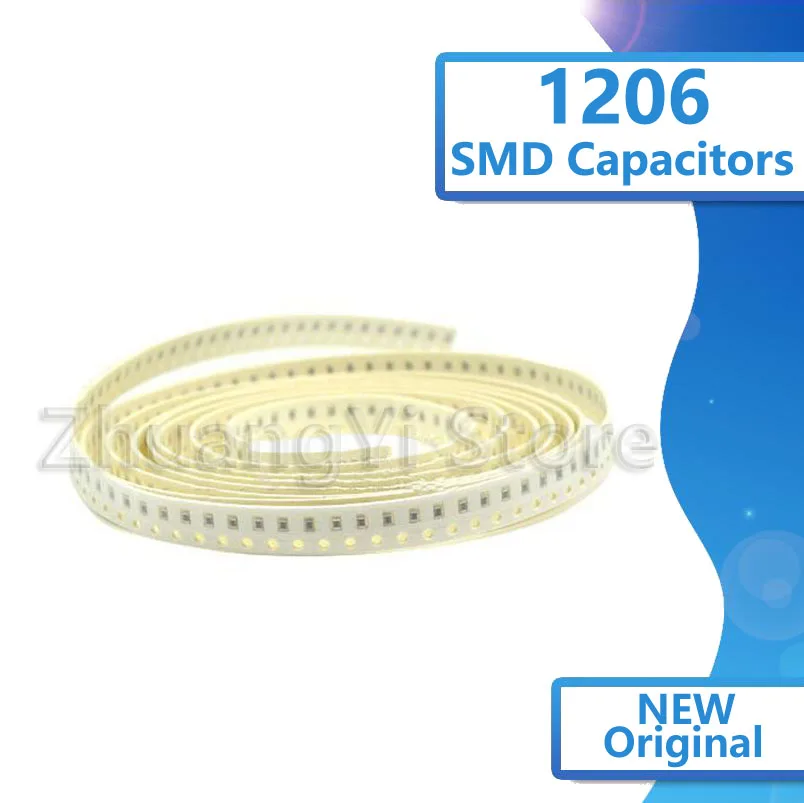 

1Reel 2000pcs 1206 smd capacitor ceramic 1PF-82UF 1NF 2.2NF 3.3NF 4.7NF 10NF 22NF 33NF 47NF 68NF 100NF 220NF 470NF new original