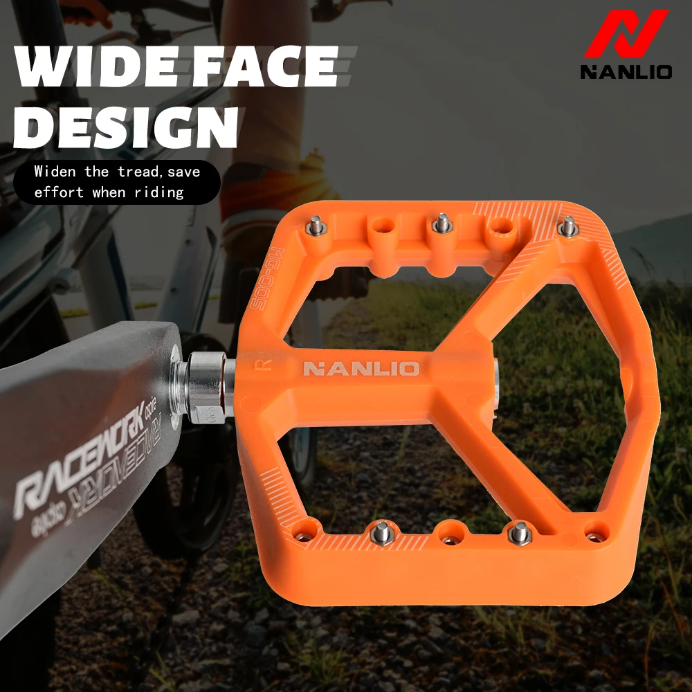 Купить Ultralight DU Seal Bearings Nylon MTB Bicycle Pedal Antislip