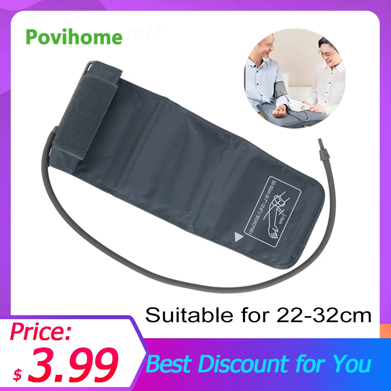 

Blood Pressure Monitor Cuff 22-32cm Adult Arm Type Tonometer Sphygmomanometer Cuff With Armband Connector Universal Accessories