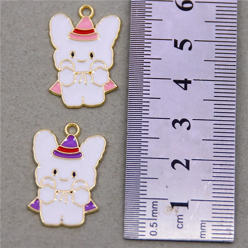 6pcs Color Alloy Enamel Butterfly Bear Charm Pendant For Necklace Bracelet Jewelry Making DIY Earring Findings | Украшения и
