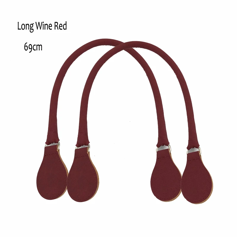 Long Wine Red Короткая Длинная полиуретановая круглая ручка ремня с d-образной пряжкой капли для города шик Obag корзина ведро Классическая мини женская сумка O сумка сумки - Цвет: Long Wine Red