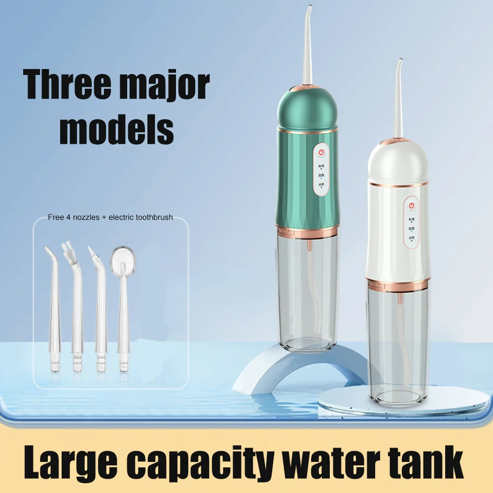 Portable Oral Irrigator USB Rechargeable Waterproof Dental Water Flosser Jet 230ml Dental Teeth Travel oral Cleaner Tools