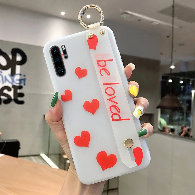 WK3-24WDAiXinBeLo SoCouple Мягкий ТПУ чехол-держатель для телефона huawei P20 P30 Pro P10 mate 10 20 30Lite Pro Honor 10 20 Nova 3i 5i Pro Чехол на запястье - Цвет: WK3-24WDAiXinBeLo