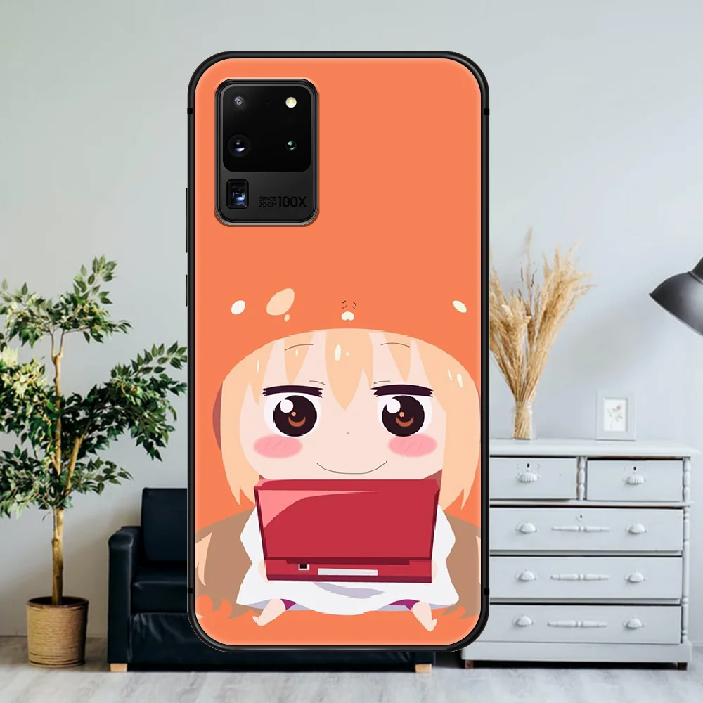 

Doma Umaru chan Anime Cute Kawaii Phone Case For Samsung Galaxy Note S 8 9 10 20 Plus E Lite Uitra black Cover Luxury Coque