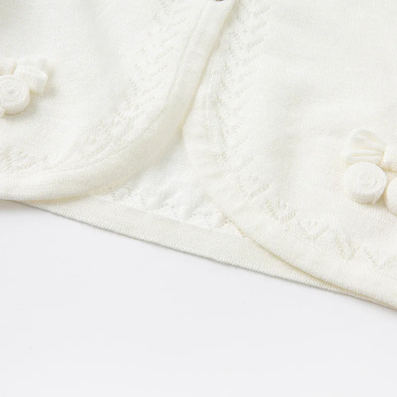 

DBJ17242-1 dave bella summer infant baby girls fashion bow solid cardigan kids toddler coat children cute knitted sweater
