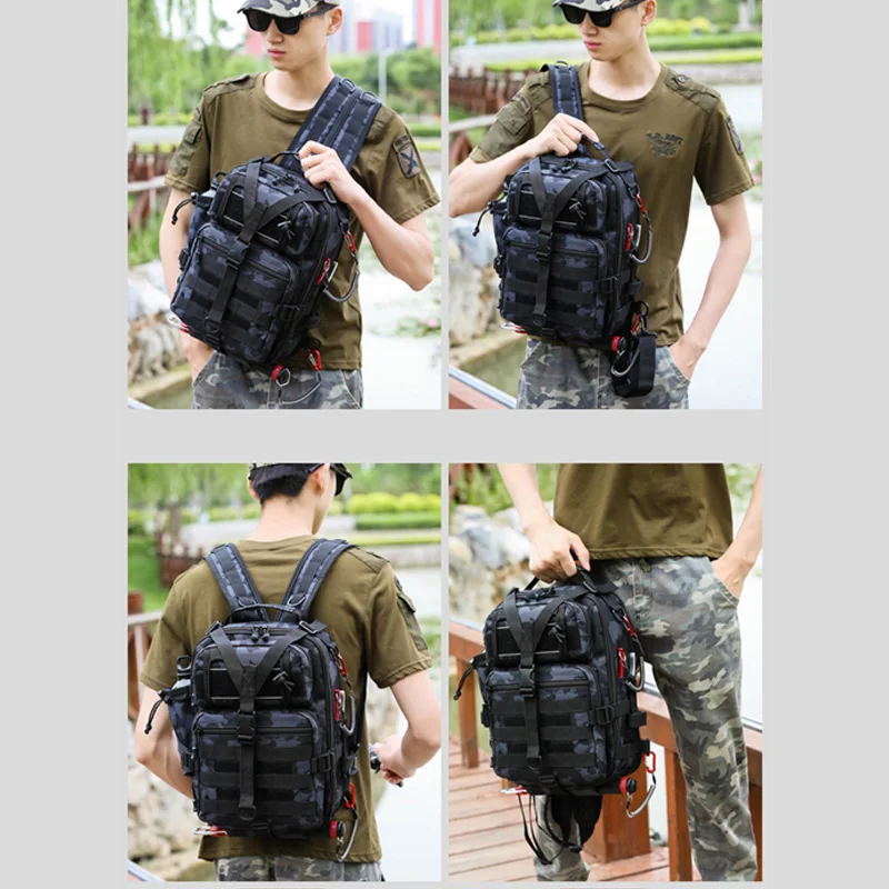 

New 20L Tactical Assault Bag Fishing Military Sling Backpack Molle for Outdoor Hiking Camping Hunting Backpack Travel Bag XA517Y