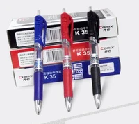 12pcs black red blue gel pens business signing pen carbon press 0 5mm office supplies wholesale free shipping