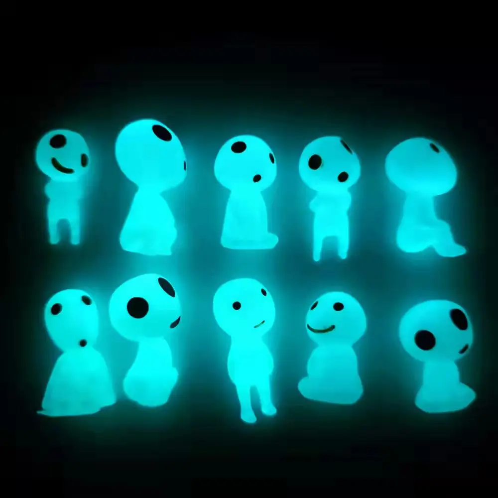 

10 Pieces Luminous Tree Elf Glowing Miniature Gardening Potted Decorations Elf Princess Ghost Micro Landscape Ornament