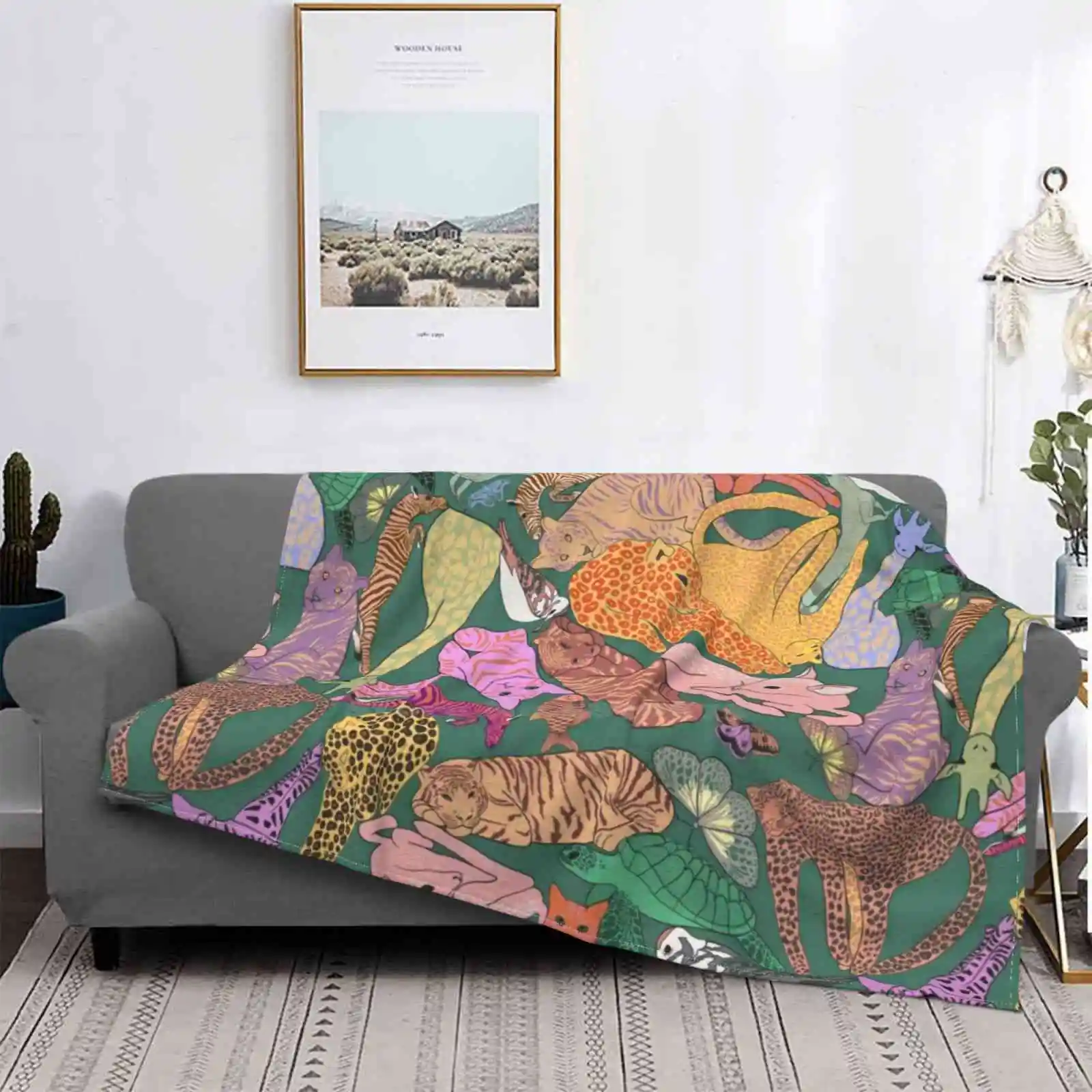 Новое модное мягкое теплое одеяло с принтом Find And Seek по низкой цене |