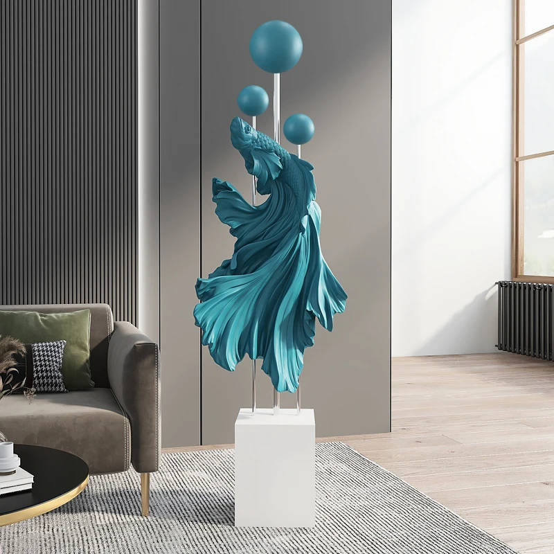 

GY Light Luxury Douyu Decoration Large Floor TV Cabinet next to Home Decoration Moving into the New House Opening Gift