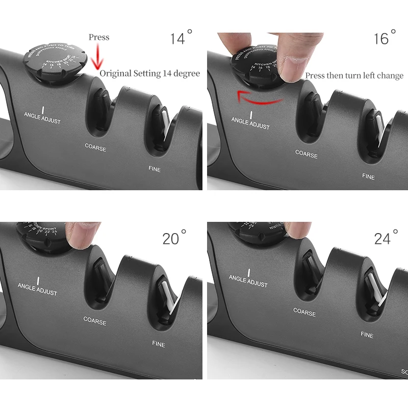 

4 In 1 Professional Knives Sharpener Kitchen Grinder Angle Adjustable Ceramic Whetstone Scissors Knife Sharpening Machine