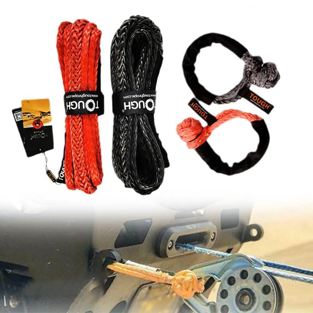 

5 Ton 5 Meter Tow Rope For Truck Snatch Strap Off-road Towing Ropes Trailer Winch Cable Belt Car Traction