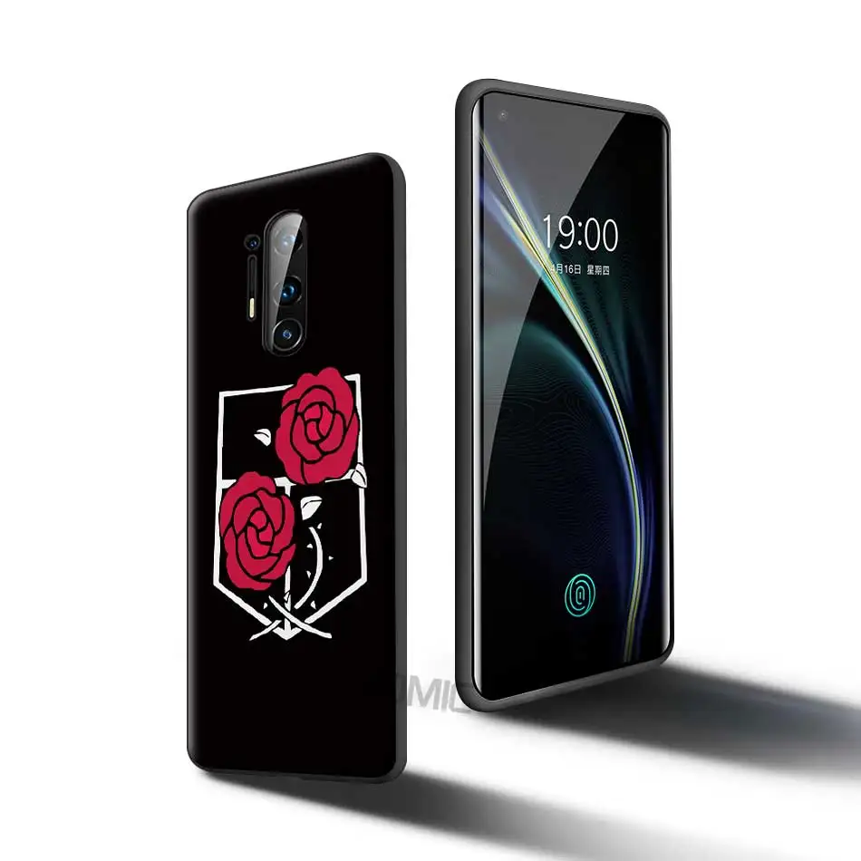 

Attack On Titan Final Season Case for OnePlus 8 Nord N100 N10 7 8T 7T Pro 5G Z Black Soft Phone Cover for 1+ 8Pro Silicone Coque