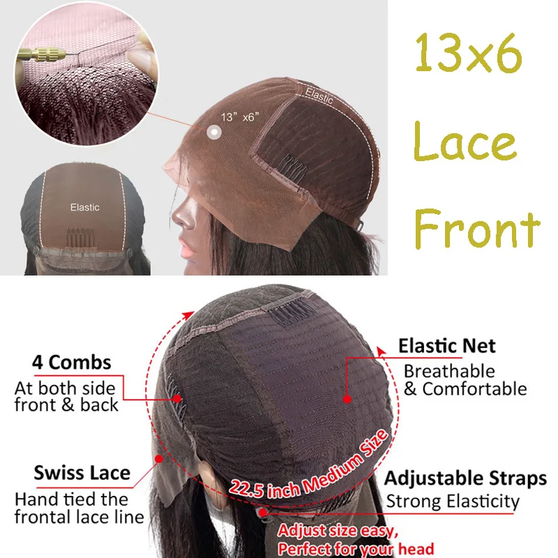 LUFFYHAIR кружевные передние человеческие волосы парики с детскими волосами 250%
