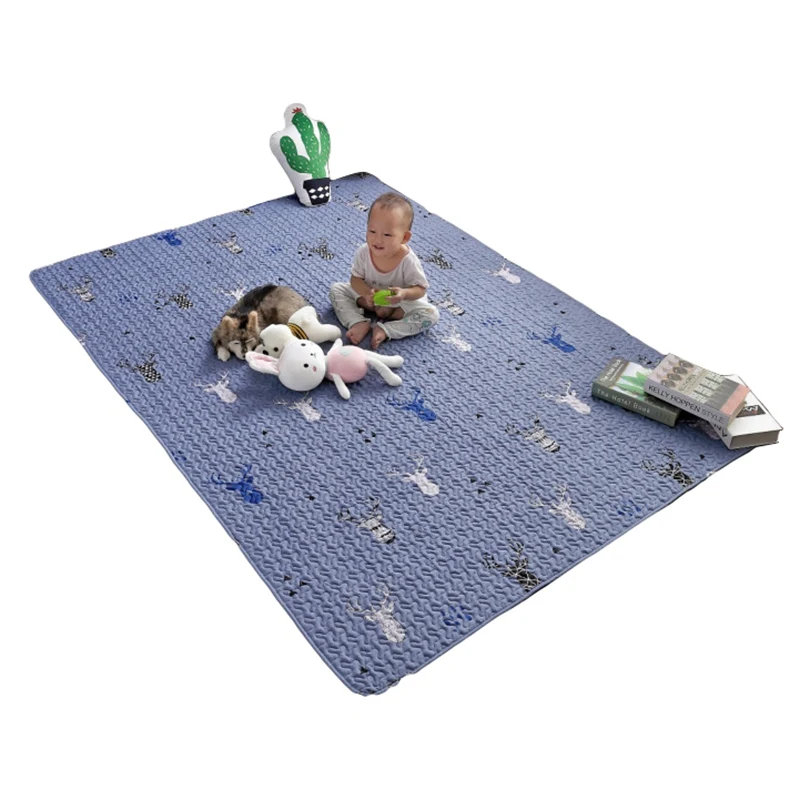 Новый хлопковый детский коврик для ползания Нескользящие Детские игровые