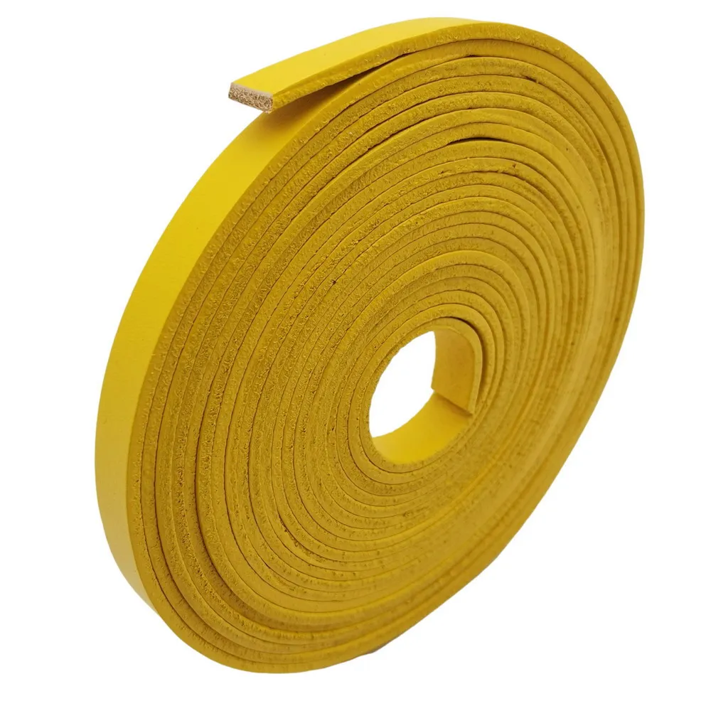 

Aaazee 10x2.5mm Yellow Band 10mmx2.5mm Flat Leather Strip Watchband