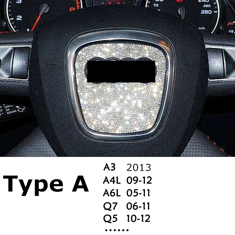 

Car Accessories Interior Decoration Bling for Audi of Steering Wheel Door Handle A3 A4 A5 A6 A7 Q3 Q4 TTS S5 RS Series Etc.