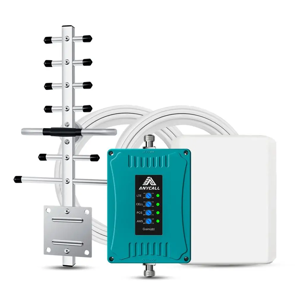 Home Cell Phone Signal Booster for US/CA 850/1700/1900/700MHz 3G 4G LTE Cellular Repeater for All US Carriers Verizon T-Mobile