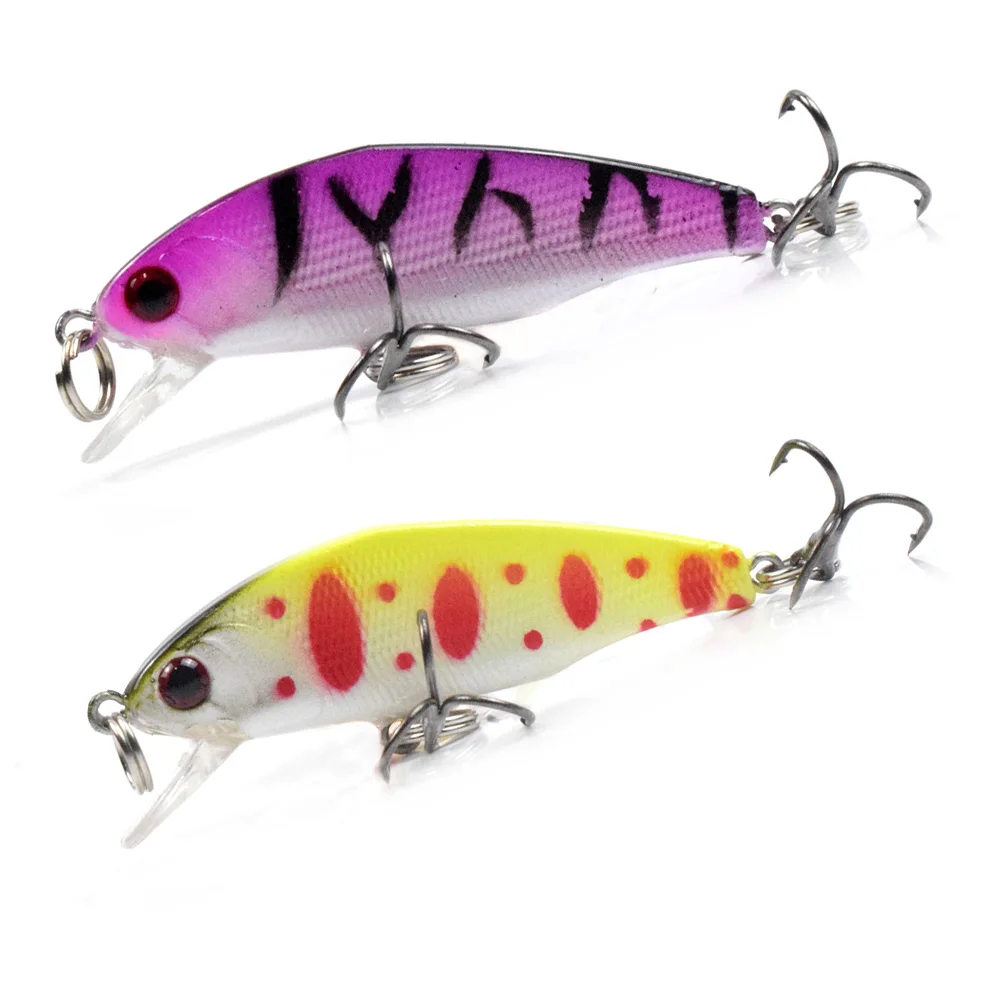 

50MM 3.5G Sinking Mini Crankbait Minnow 3D Bionic Eyes Wobbler Fishing Lures for Bass Pike Perch In Fresh water And Salt Water