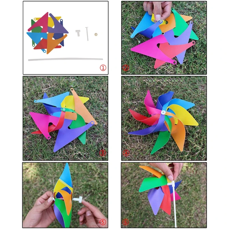 

Garden Yard Party Camping Windmill Wind Spinner Ornament Decoration Kids Toy New