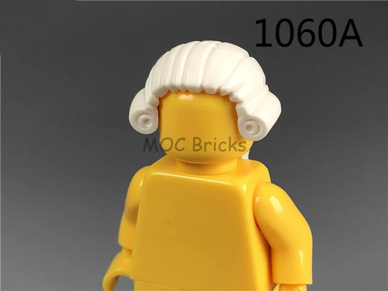 10 шт./лот кубики Moc DIY фигурки части мужские волосы Мини Аксессуары для кукол развивающие строительные блоки игрушки для детей рождественские подарки