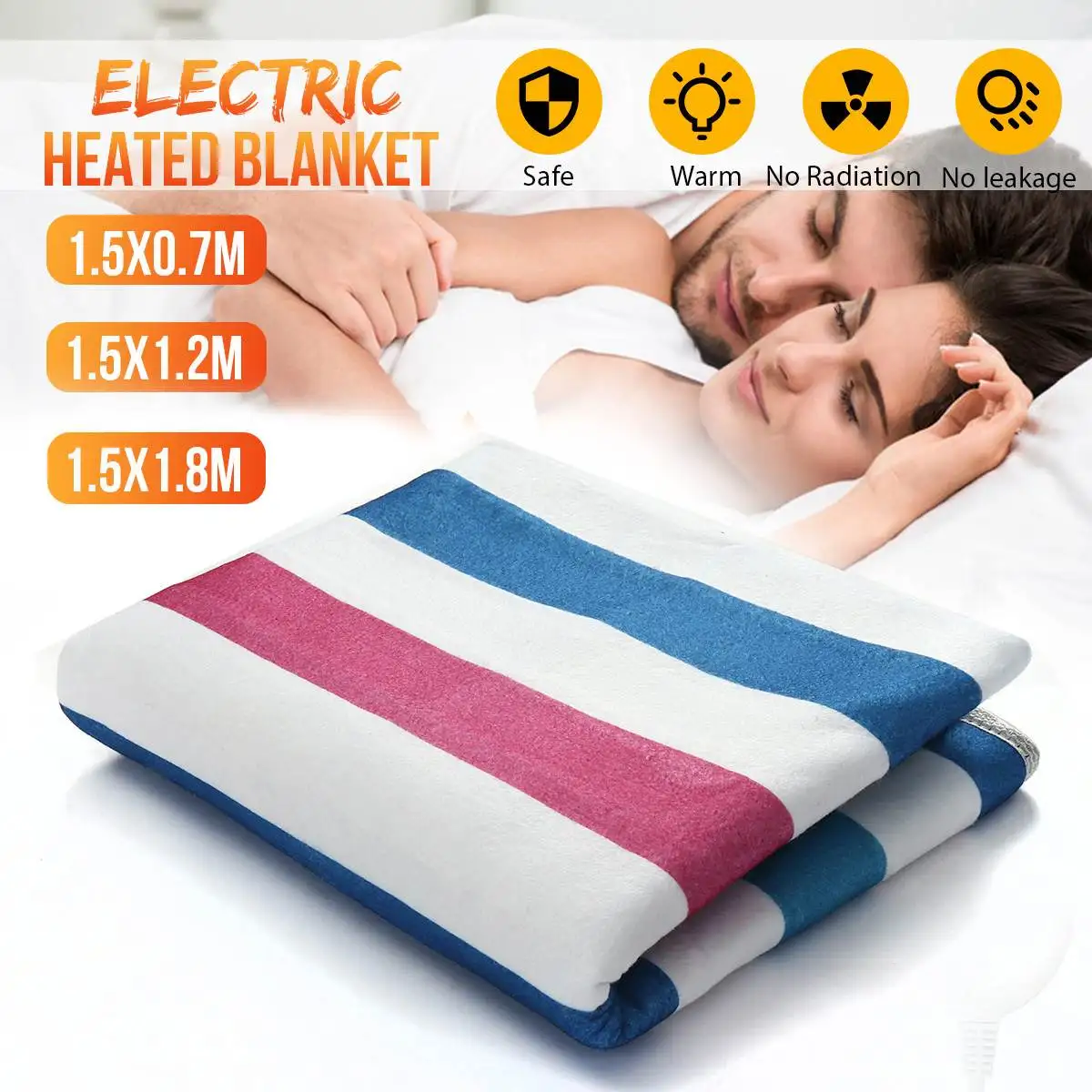 

150x180cm Electric Blanket Thicker Heater Double Body Warmer Heated Blanket Thermostat Electric Heating Blanket Electric Heating