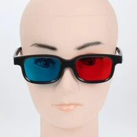 new black frame universal 3d plastic glasses oculos red blue cyan 3d glass anaglyph 3d movie game dvd vision cinema tv mov