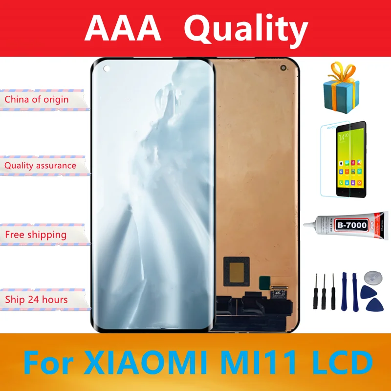 

6.81" LCD Replacement For Xiaomi Mi 11 LCD Display Touch Panel Assembly Digitizer For Xiaomi 11 Screen