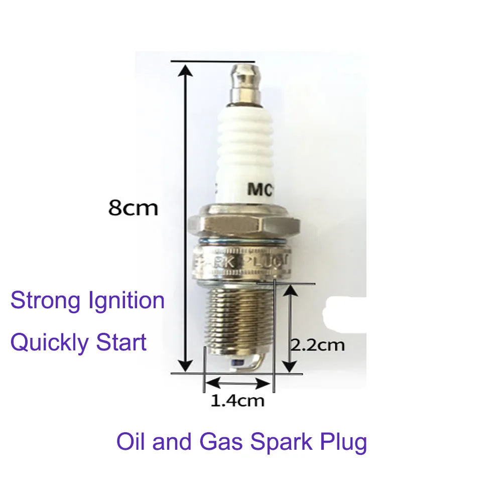 3 PCS Spark Plug Китайский завод, качественный генератор, сжиженный газ, бензиновый двигатель, водяной насос, природный газ, мультитопливный модифицированный карбюратор - Цвет: 3 PCS Spark Plug