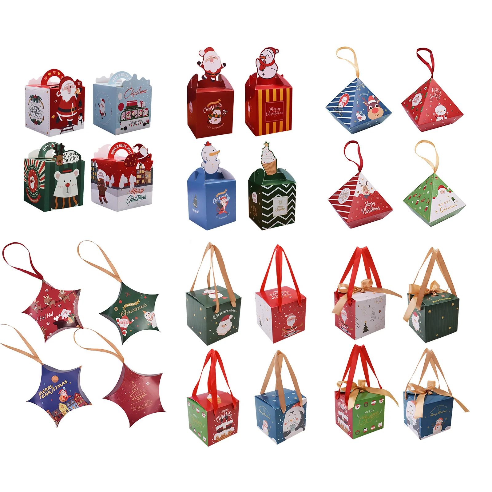 Подарки для детей сумка Санта Клаус конфеты коробка конфет рождественские