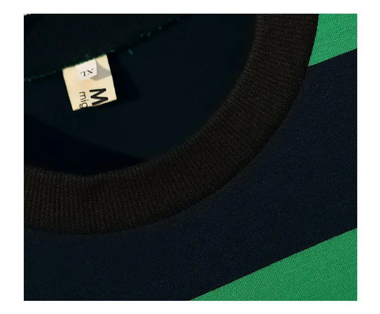 Осенне-зимнее женское Повседневное платье XL-4XL плюс размер мультфильм печати сетки платье корейский стиль полосатый зеленый большой размер свободные платья