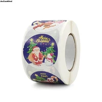 christmas sticker santa claus holiday decora label for diary scrapbooking festival birthday party gift sealing stickers 500pcs