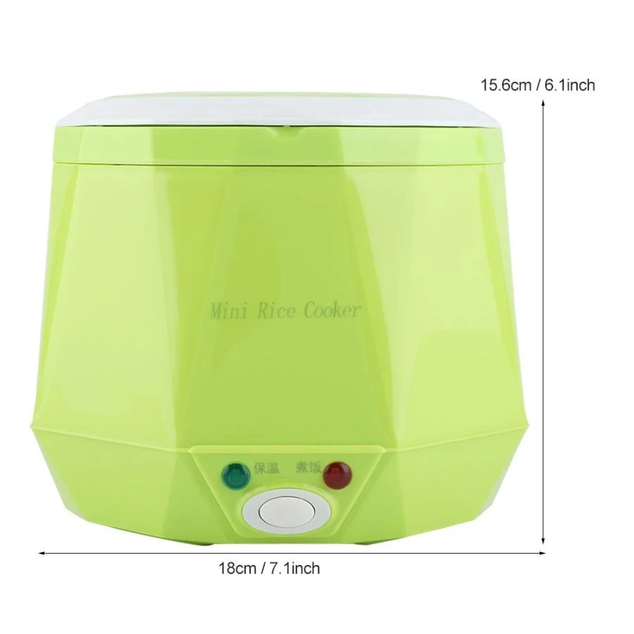 

Mini Rice Cooker 1.6L Electric Heating Lunch Box Portable Thermostat Food Steamer Multi Electric Cooker For Car Truck 12/24V