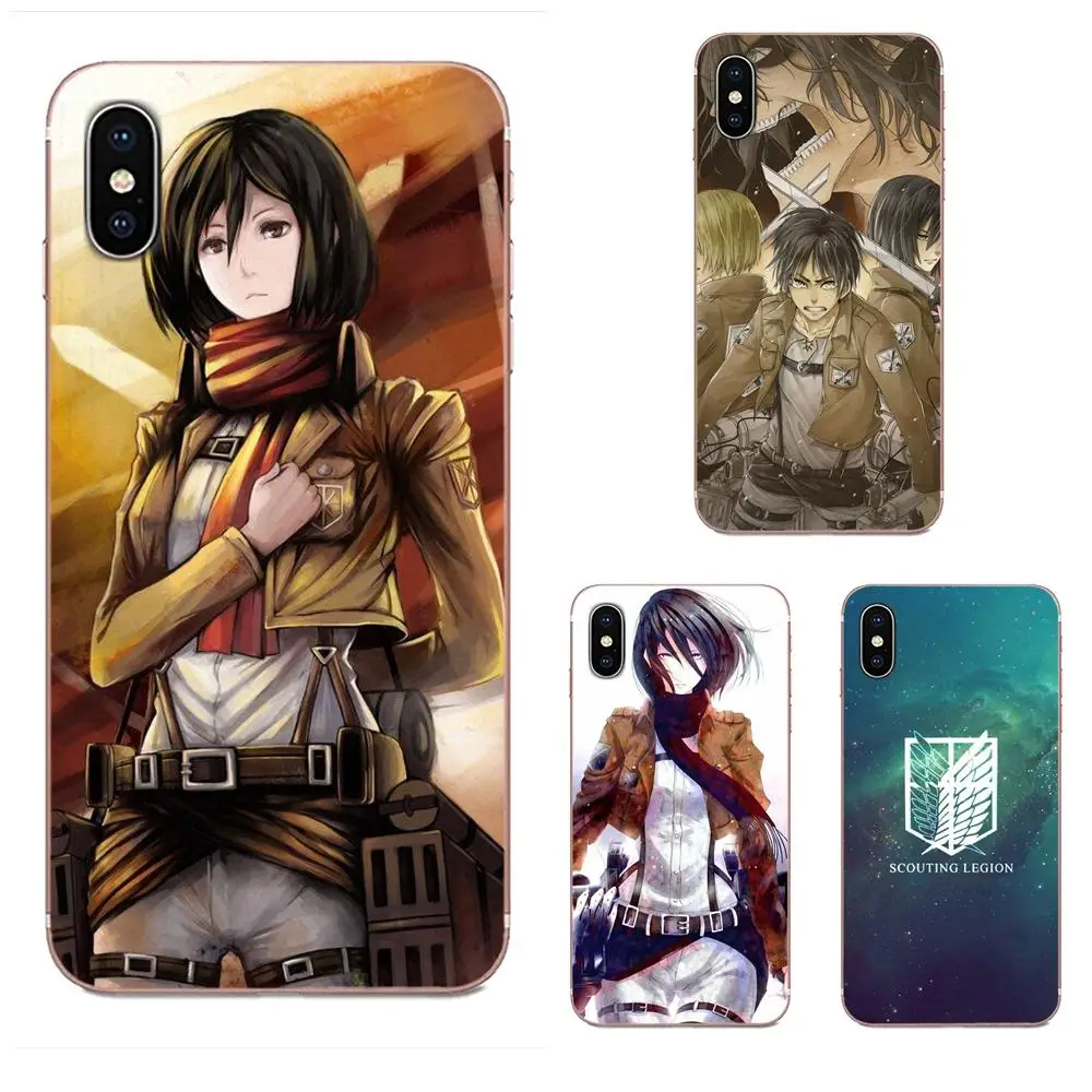 Для Xiaomi CC9 CC9E Mi 3 4 4i 5 5S 6 6X 8 9 SE Play Plus Pro Lite A1 Mix 2 Note TPU Art Print Attack On Titan Mikasa Ackerman | Мобильные