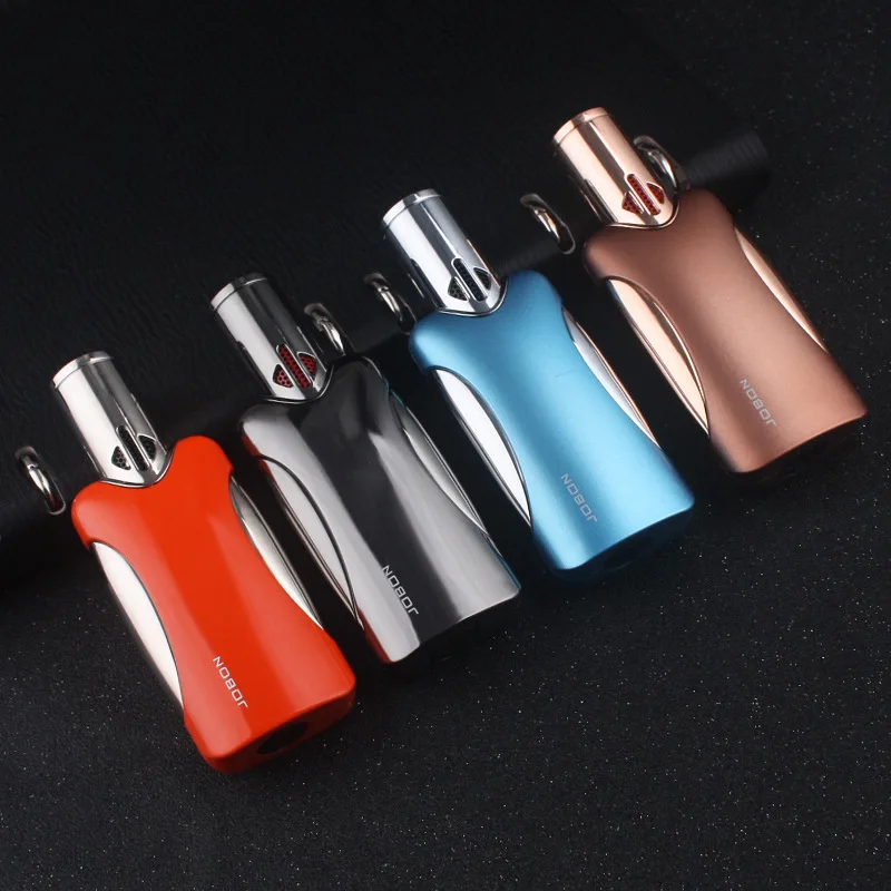 Мощная Тройная Зажигалка Jobon зажигалка для сигар Cohiba турбо барбекю Бутановая