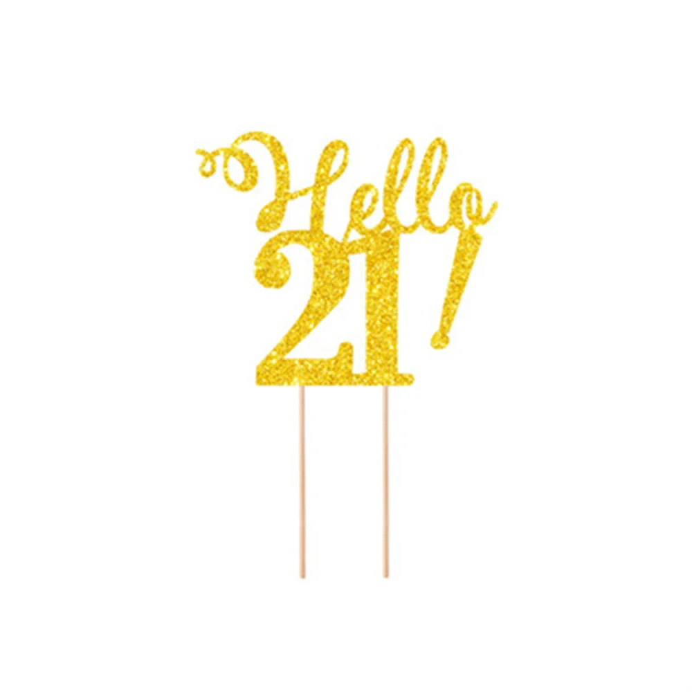 Топперы для торта с надписью Hello 21 30 40 50 80 | Дом и сад