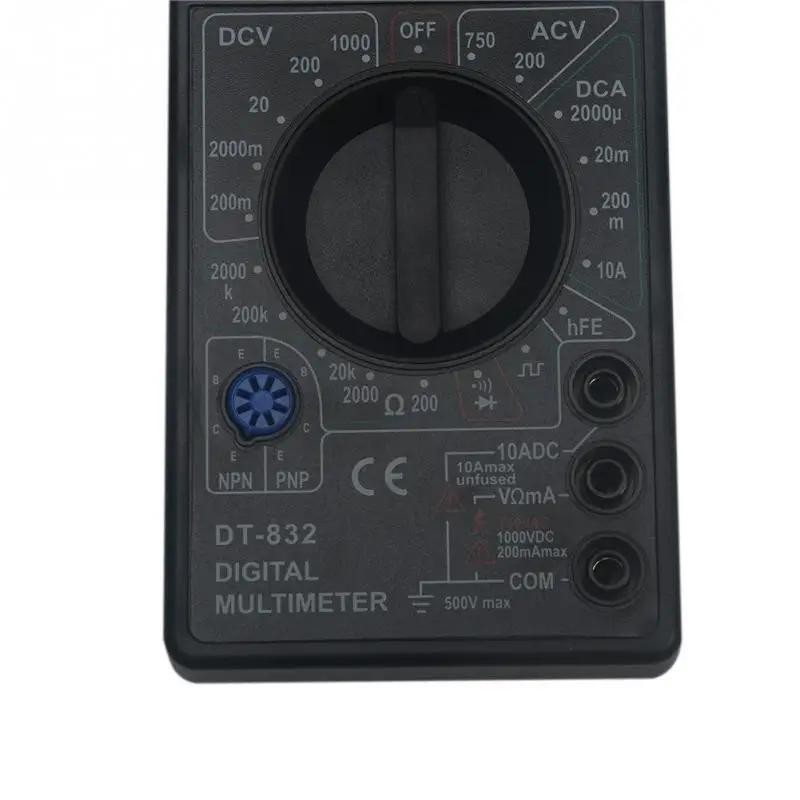 Новый профессиональный цифровой мультиметр DT832 LCD/DC вольтметр Ампер метр ом